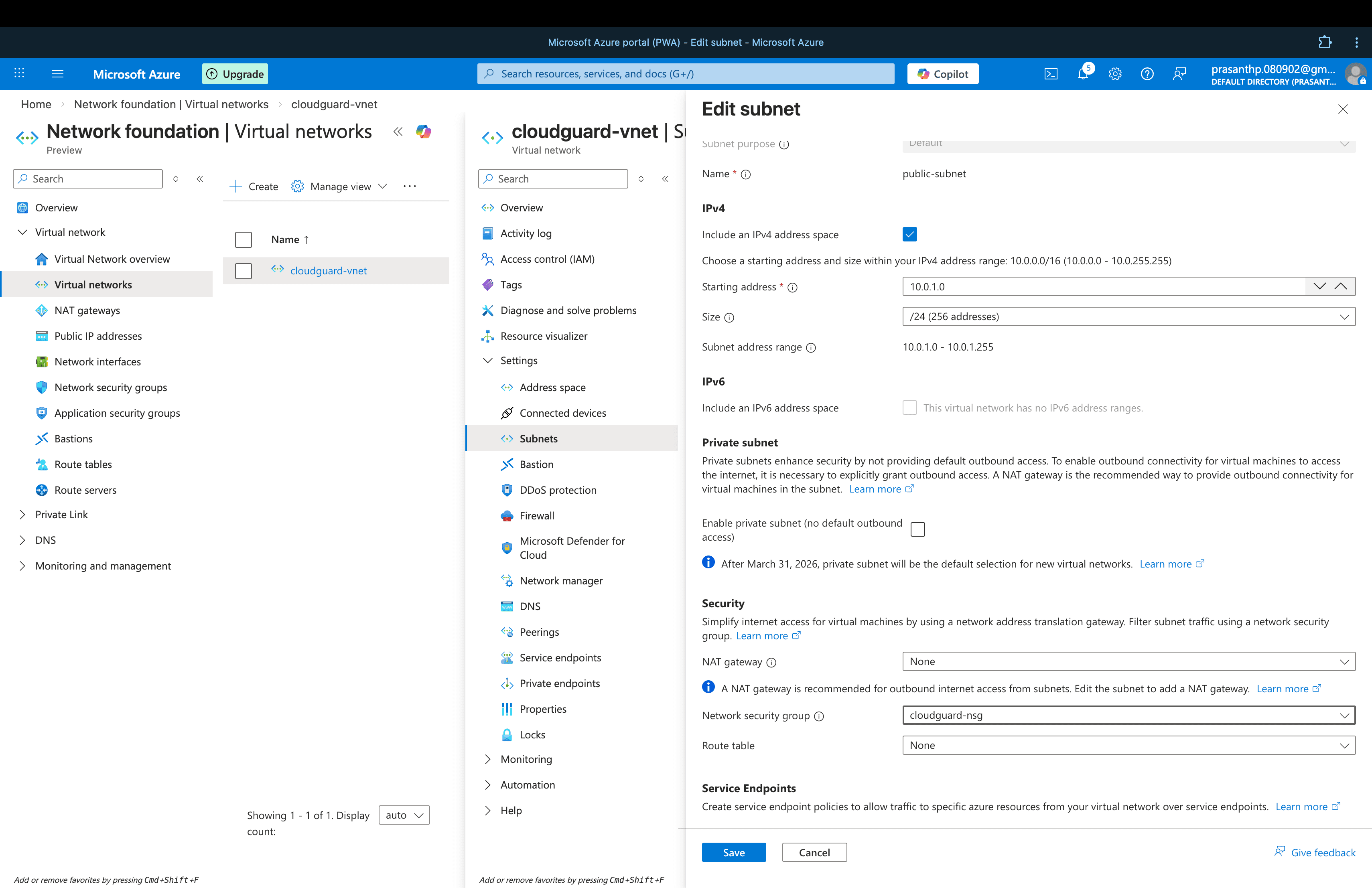 NSG Association Configuration